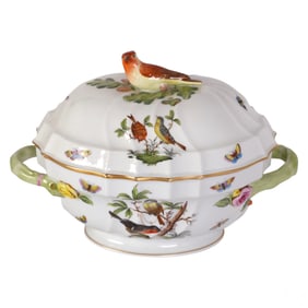 Herend Hungarian Porcelain Rothschild Soup Tureen