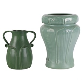 Haeger Scott Daves Door American Pottery 2pc LOT