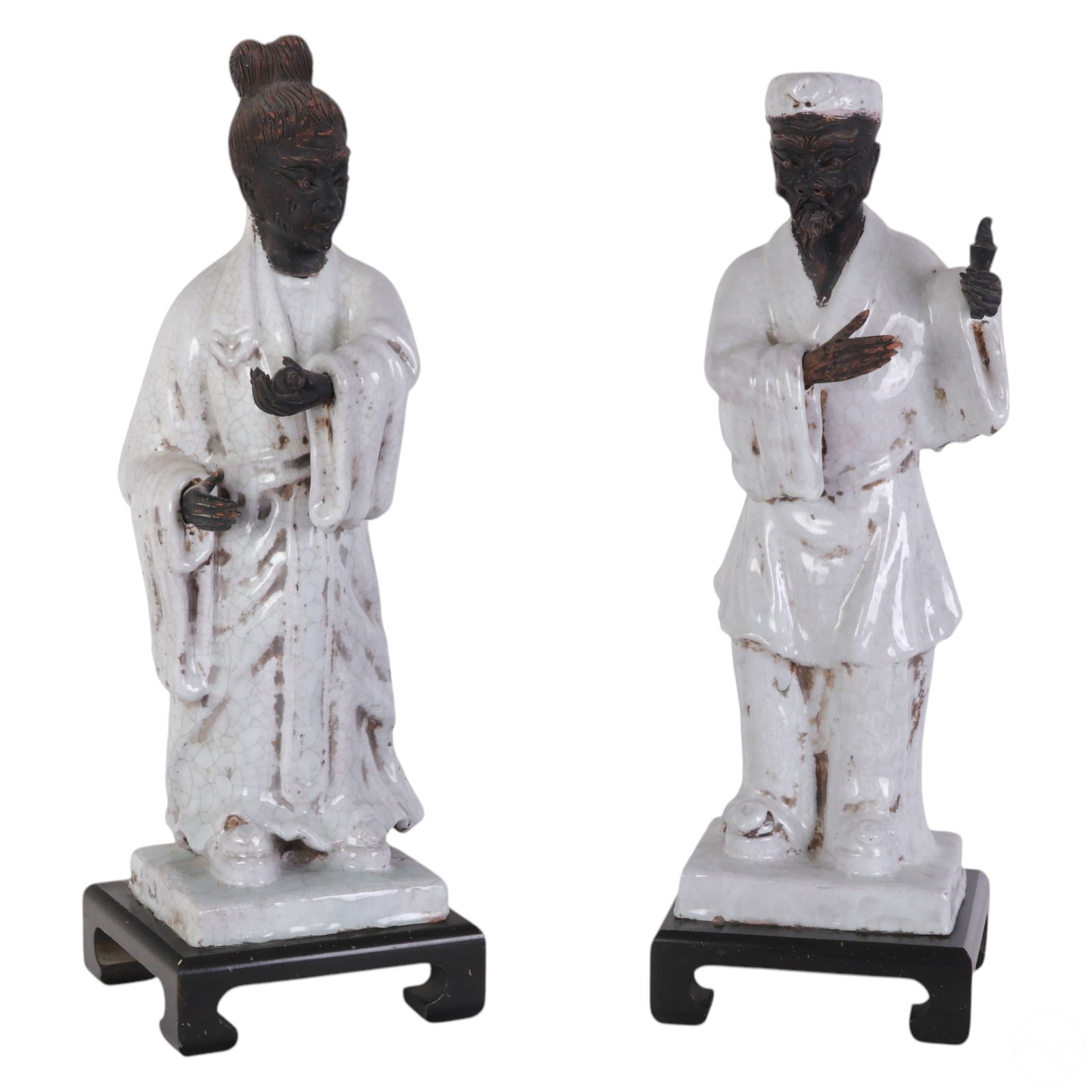Marcello Fantoni Asian Ceramic & Wood Statues LOT (1 of 9)