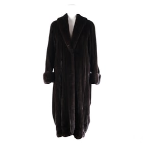 Birger Christensen Long Blackglama Mink Fur Coat