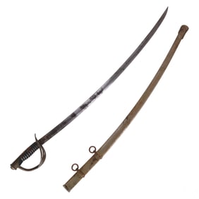 Old Cavalry Civil War Style Saber Scabbard Sword