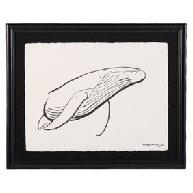 Robert Wyland b.1956 Original Whale Painting 2012