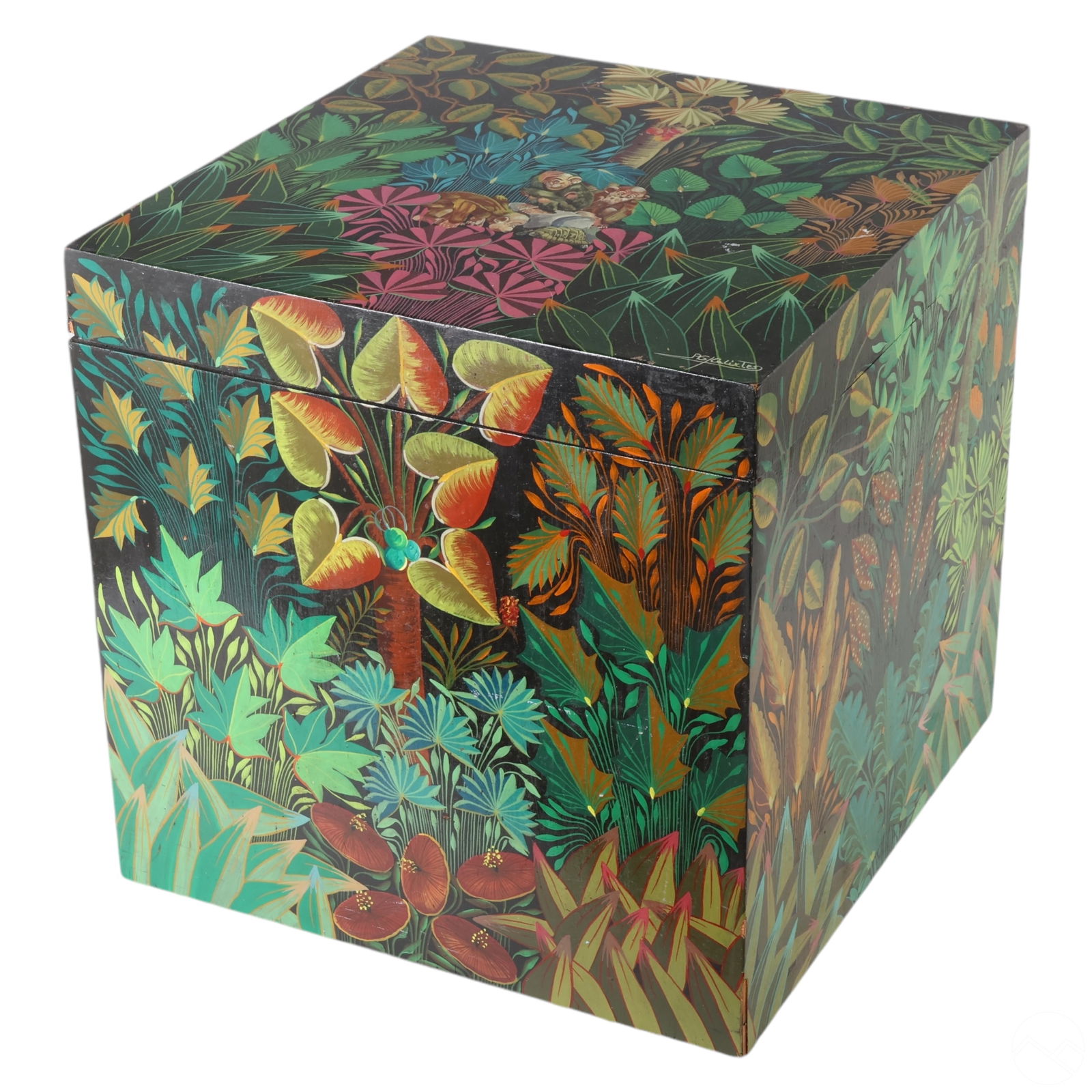 Alix-George Calixtes b.1943 Haitian Folk Art Box (1 of 6)