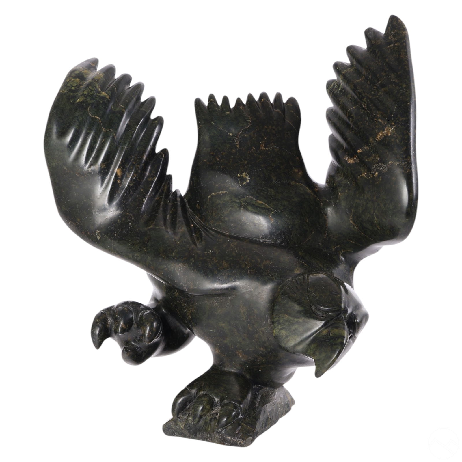 Canadian Inuit Carved Soapstone Eagle Sculpture (1 of 7)