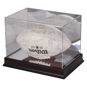 NFL New York Giants 1985-1986 Autographed Football