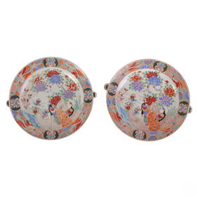 Chinese Pair Famille Rose Porcelain Food Warmers (1 of 5)