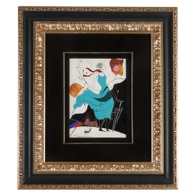 Marcus Glenn (b.1968) Figural Mixed Media Painting