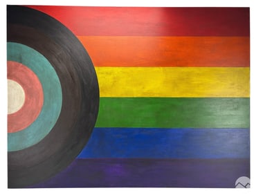 Tim Ray Fisher B.1969 LGBTQ PRIDE Rainbow Painting