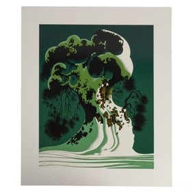 Eyvind Earle 1916-2000 Bonsai LE Serigraph SIGNED