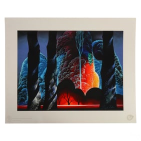 Eyvind Earle 1916-2000 Forest LE Serigraph SIGNED