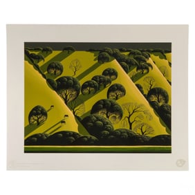 Eyvind Earle 1916-2000 Live Oak Serigraph SIGNED