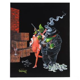 Michael Godard b1958 Ollie Capone LE Giclee SIGNED