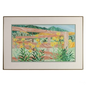 Stanley Folsom (20C) Landscape Watercolor Painting