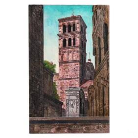 Tonino Caputo 1933-2021 Italian Building Painting