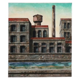 Tonino Caputo 1933-2021 Architectural Oil Painting