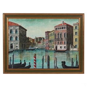 Tonino Caputo 1933-2021 Venetian Canal Painting