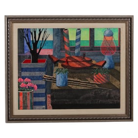 Tonino Caputo 1933-2021 Still Life Scene Painting
