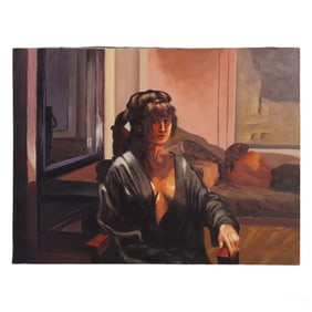 Ferjo b.1946 Homage to Caputo Portrait Painting