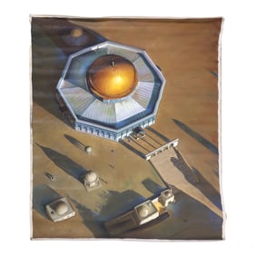 Ferjo b.1946 Surreal Dome of the Rock Oil Painting