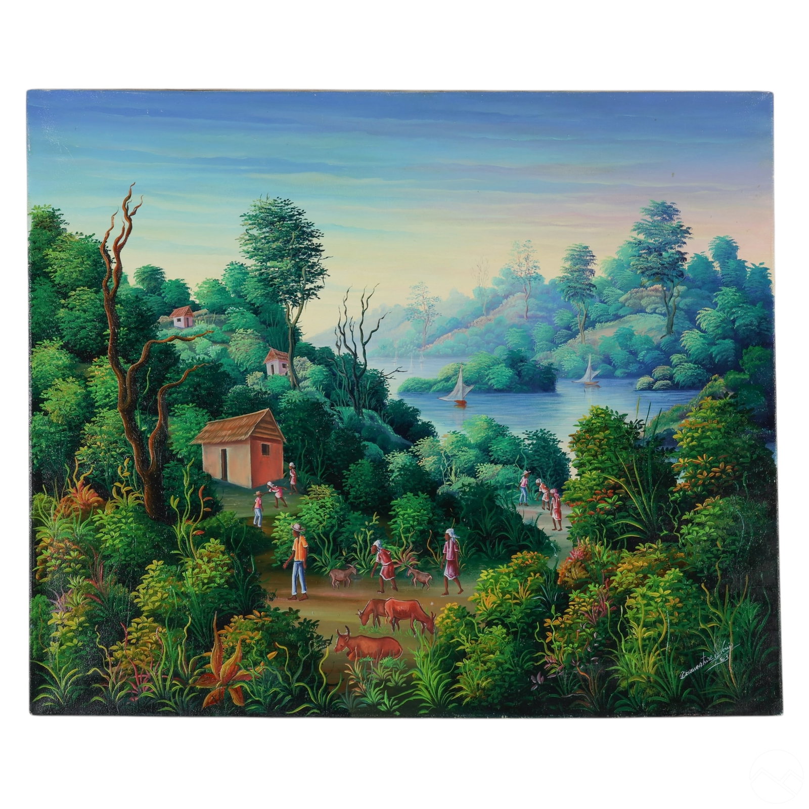 Jean Louis Bonaventure 20C Haitian School Painting (1 of 5)