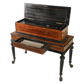 Paillard Interchangeable Cylinder Music Box Table