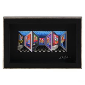 Dominic Pangborn (B.1952) 3-D Op Art Giclee SIGNED