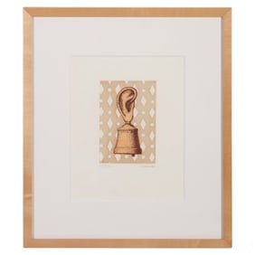 Rene Magritte 1898-1967 Ear on Bell Etching SIGNED