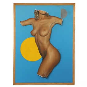 Donald Neal b.1948 Trompe L'oeil Realism Painting