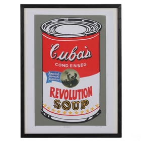 Alfredo Cedeno b.1964 Cuban Soup Can Homage Warhol