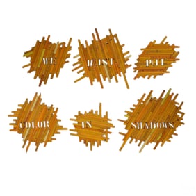 Pedro Tyler (b.1975) Contemporary Wooden Ruler Art