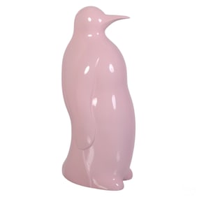 Myers Berg Studio Pink Penguin 32" Floor Sculpture