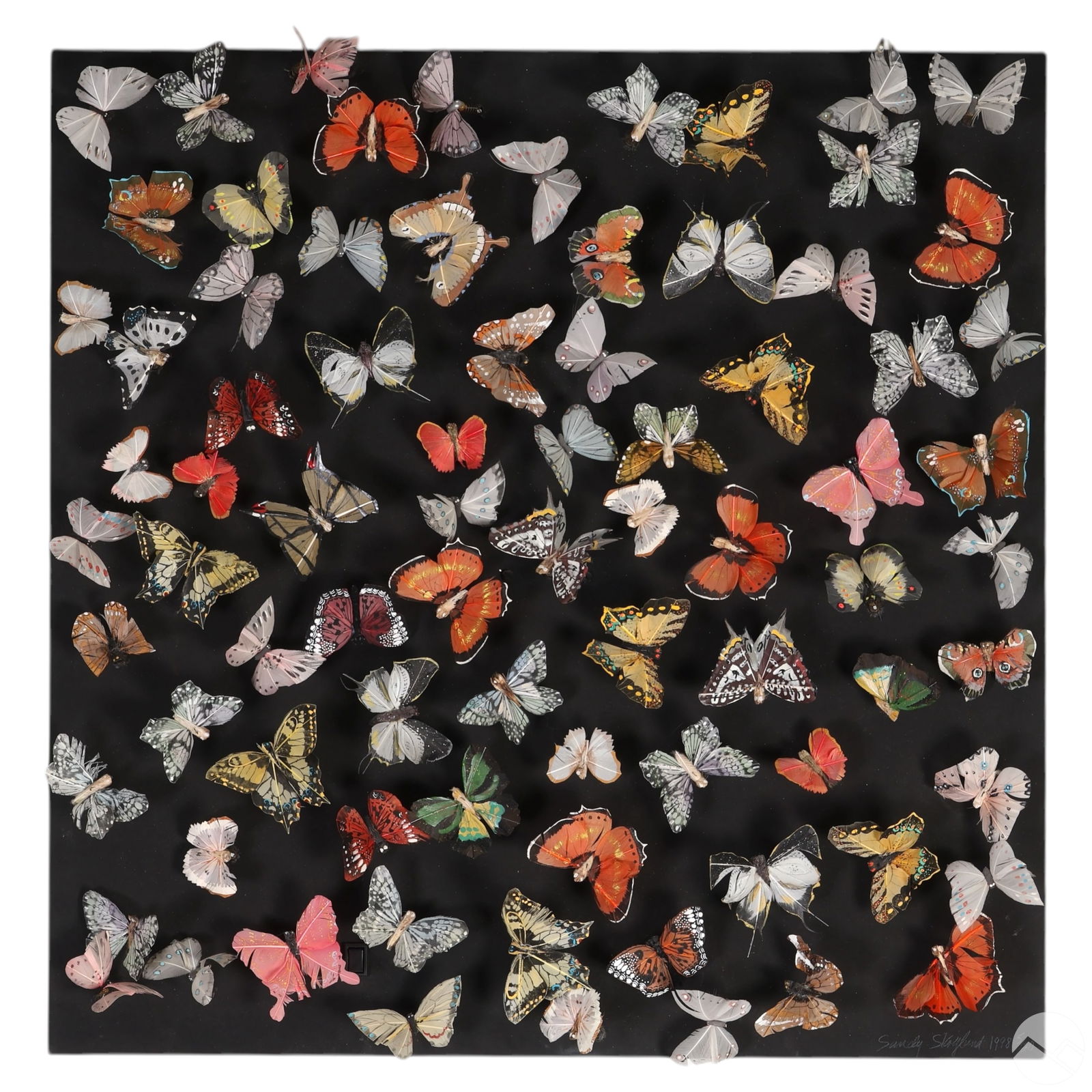 Sandy Skoglund b1946 Butterfly Gathering Sculpture (1 of 4)