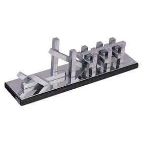 Allan Lobb 1920-1988 Chrome Abstract Art Sculpture