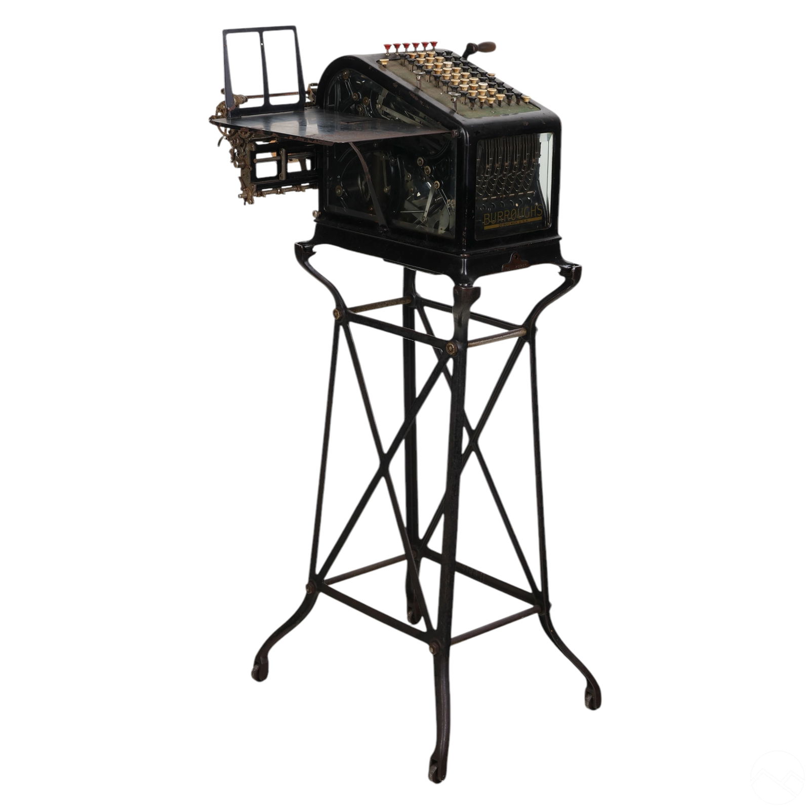 Burroughs Adding Machine with Receipt Tray & Stand (1 of 15)