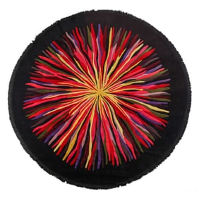 Bespoke V'Soske Sun Burst Motif Wool Area Rug 145"