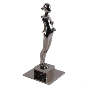 Ernest Trova 1927-2009 Modern Chrome Man Sculpture
