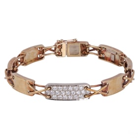 14k Gold and Diamond Bracelet Jose Hess Bracelet