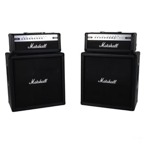 Pair of Marshall MG100HCFX Guitar Amplifier Heads