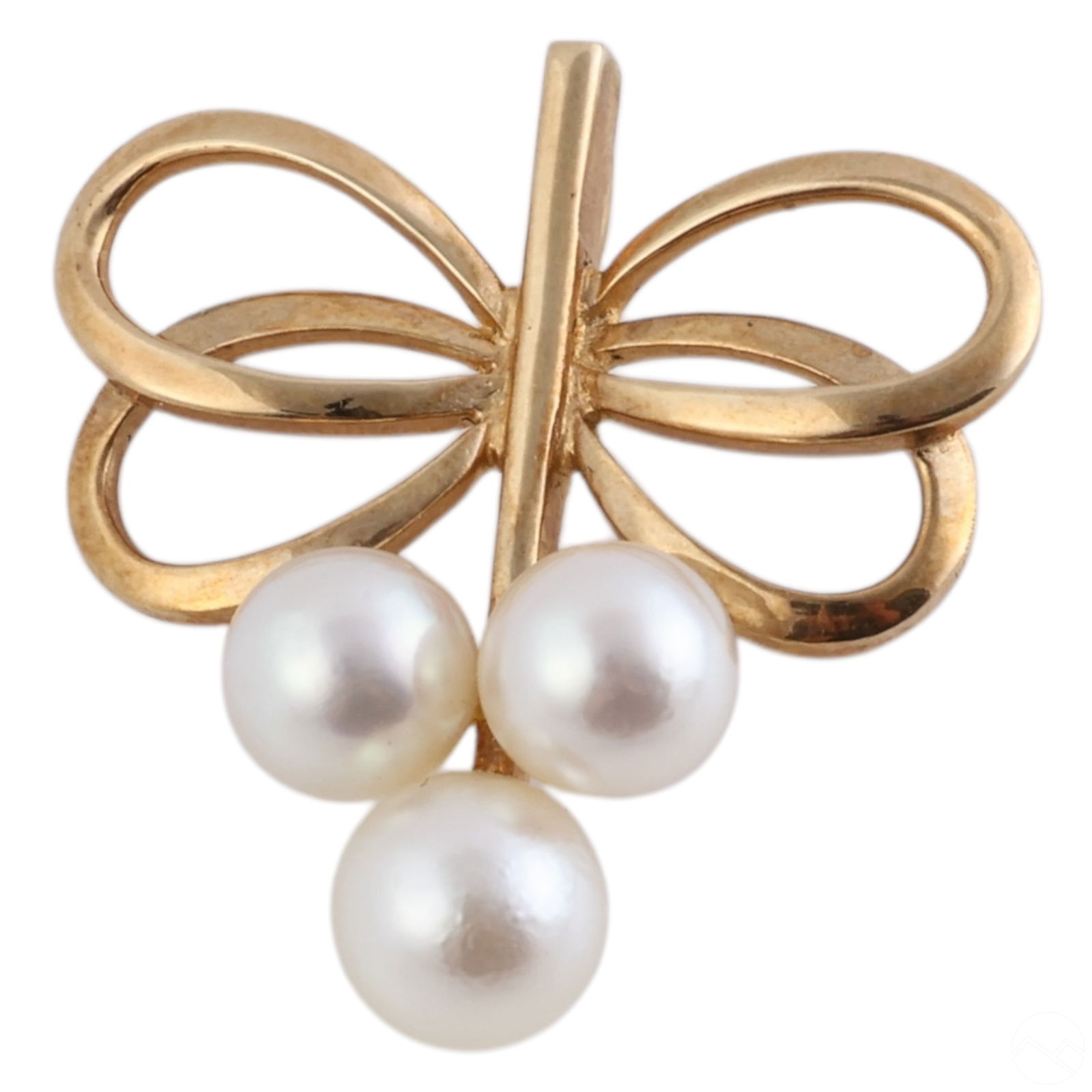 Mikimoto 14k Yellow Gold Akoya Pearl Pendant 2.8g. (1 of 5)