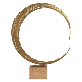 Curtis Jere Style Modern Brass Circular Sculpture