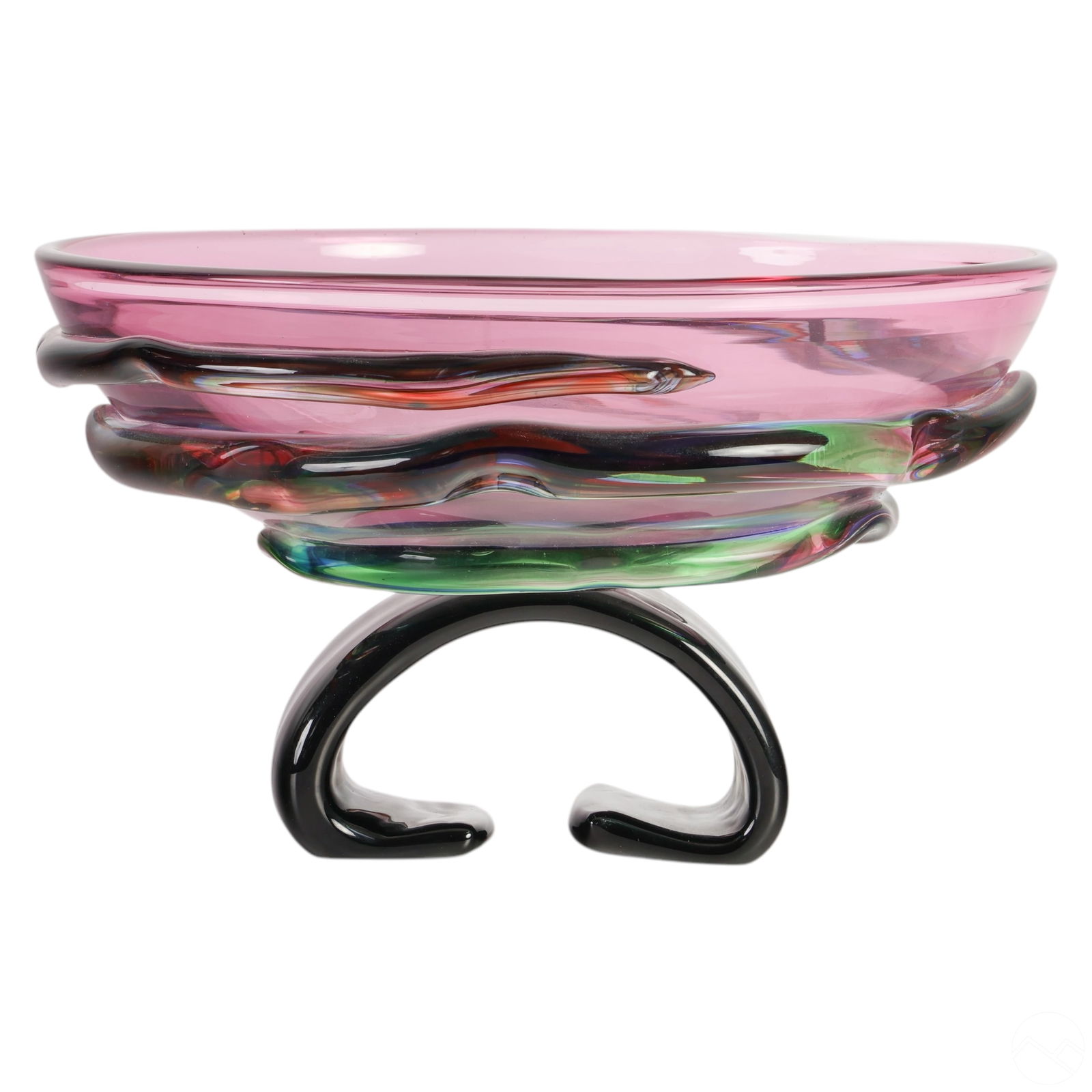 Marco Zetti Italian Murano Art Glass Center Bowl (1 of 7)