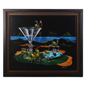 Michael Godard B1958 19th Water Hole Giclee SIGNED