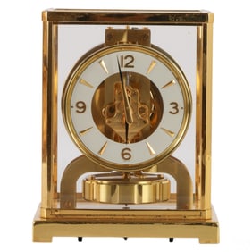 Jaeger-LeCoultre Vintage Atmos Brass Glass Clock