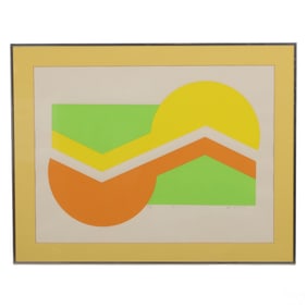 Betty Gold B.1935 Mid Century Modern Litho SIGNED