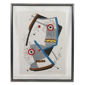 Libero Badii 1916-2004 Color Abstract Litho SIGNED