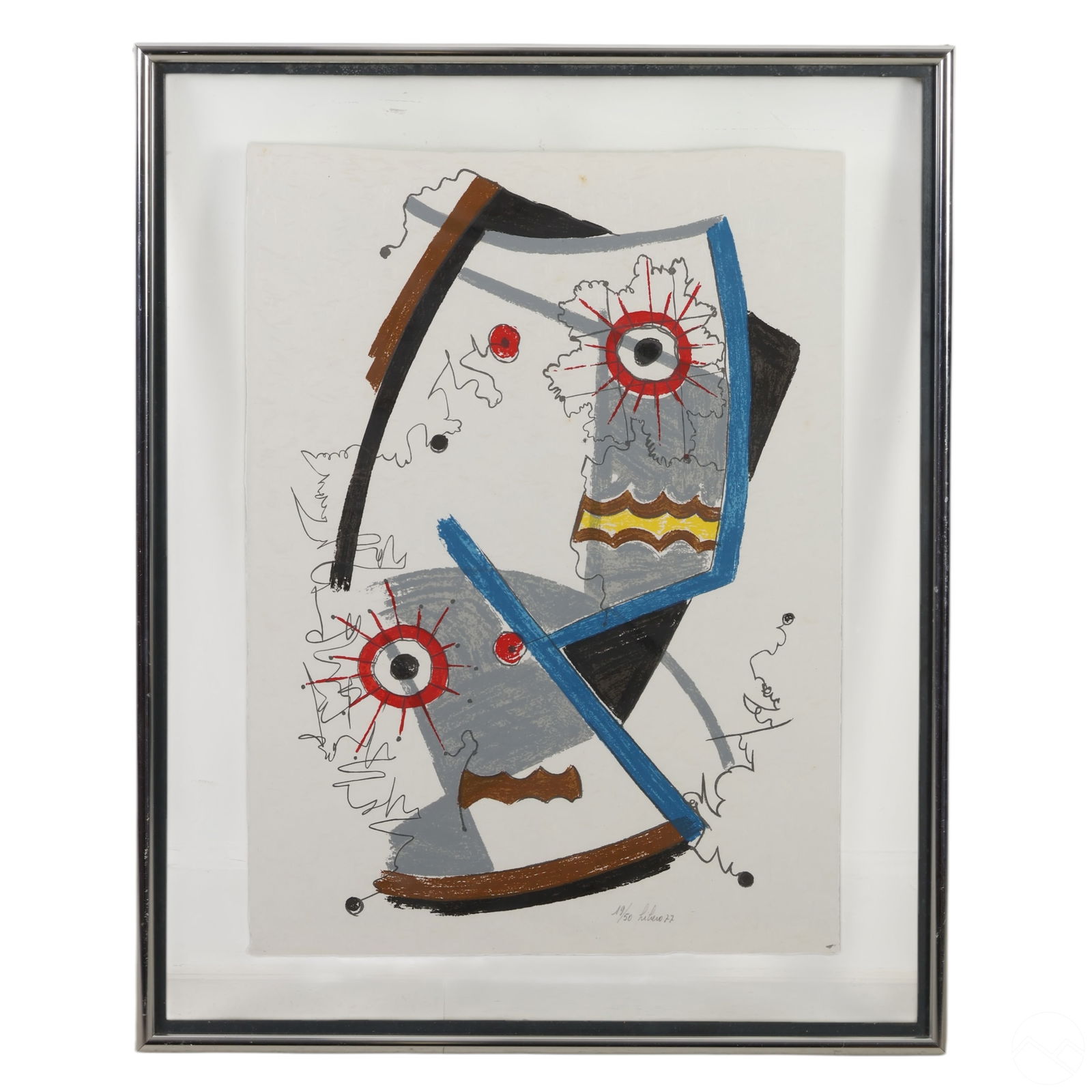 Libero Badii 1916-2004 Color Abstract Litho SIGNED (1 of 6)