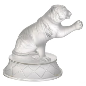 Lalique French Crystal Circus Tiger Tigrou Figure