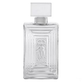 Lalique Crystal Duncan # 3 Art Deco Perfume Bottle