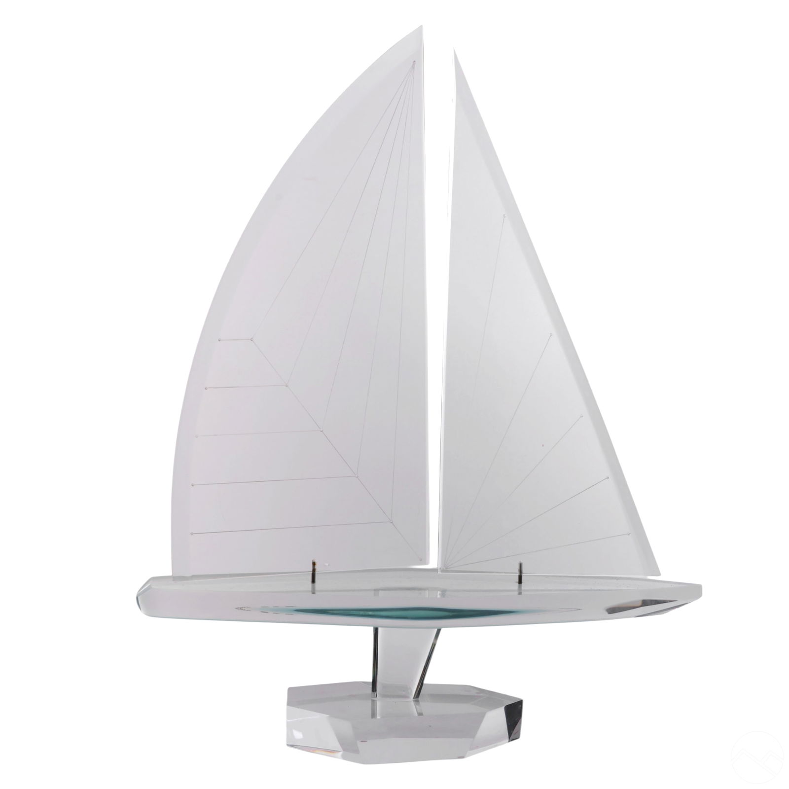 Modern Lucite Acrylic Sailboat Ship Boat Sculpture (1 of 8)