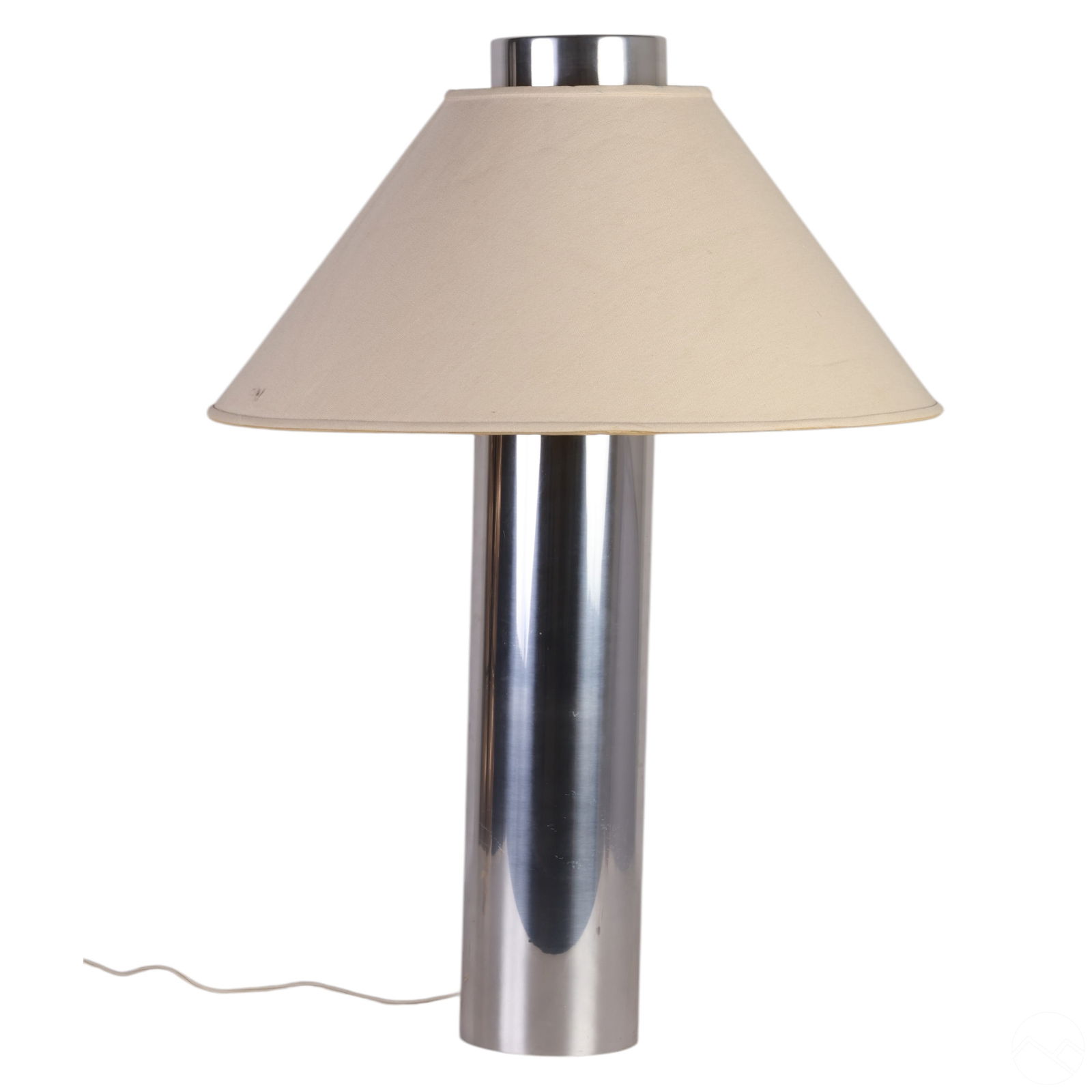 Mid Century Modern Chrome Cylindrical Table Lamp (1 of 6)